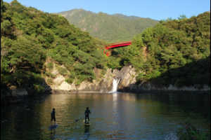 大海原と滝コース